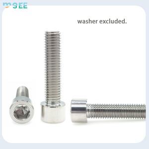 Vis en titane léger SeeMore M6 à tête hexagonale, vis à empreinte hexagonale, améliorations critiques en termes de poids, attaches résistantes à la corrosion pour <span class=keywords><strong>VTT</strong></span>/vélo de route - Product Image 4