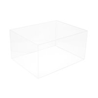 Vitrine transparente de chaussures de basket-ball en acrylique de luxe avec plancher en bois