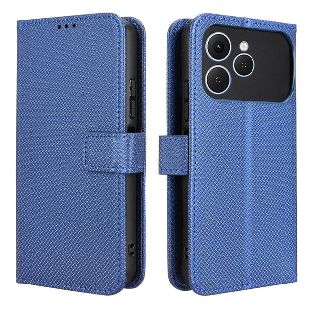 Tecno Spark 40 Phone case Spark 40C Card Insertion Leather case with Diamond Pattern 40Pro Phone case