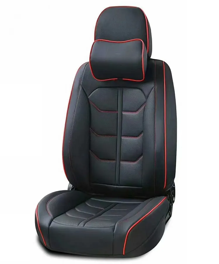 Fundas de asiento de coche de cuero sintético 9D, 5 asientos, Universal, de lujo, para Toyota Camry