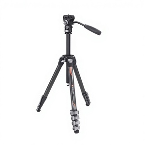 Trépied à cardan hydraulique de qualité professionnelle en fibre de carbone <span class=keywords><strong>E</strong></span>-<span class=keywords><strong>IMAGE</strong></span> EC605 pour caméra - Product Image 1