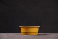 Casseroles jetables de papier d'aluminium de 15oz compte-gouttes de biscuit de forme ronde de capacité moyenne pour la cuisson ou l'emballage alimentaire