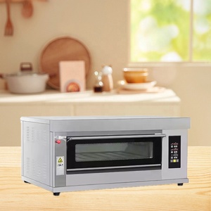 Four électrique entièrement en verre XYF-1KA-NM four commercial à 2 plateaux à pont unique pour restaurant de pain - Product Image 3