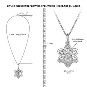 Sofisticado Colgante Solitario Floral Hueco de Oro Sólido de 9K/14K/18K con Diamante Radiante de Laboratorio para Joyería Romántica - Product Image 4
