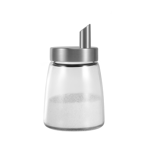 Glass <strong>Sugar</strong> Dispenser with Stainless Steel Lid <strong>Pourer</strong> Spout Manual <strong>Sugar</strong> Shaker Jar for Coffee Bar Kitchen Restaurant Baking - Product Image 3