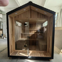 Kit de sauna extérieur exclusif haut de gamme en cèdre canadien pour une expérience de détente en plein air