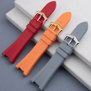 Fkm Bracelet montre en caoutchouc pour <span class=keywords><strong>Patek</strong></span> <span class=keywords><strong>Philippe</strong></span> Nautilus Bracelet montre 25mm 5711 5712 5726 5980 - Product Image 1