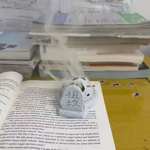 Incensario para Mesa de Té, Estufa de Aromaterapia 'El Humo Saliendo de la Tumba de los Ancestros', Adorno Creativo y Divertido - Product Image 4
