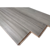 Plancher en bambou d'ingénierie de haute qualité Plancher en bambou massif Chêne en bois gaufré de couleur grise