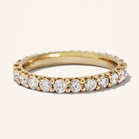 Milskye Damen Mode S925 Schmuckdesign 18k Vergoldeter Zirkonia Ewigkeitsring