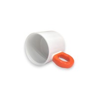 Presse à chaud impression personnalisé à la mode 9oz tasses à café fleur poignée Sublimation tasses en céramique