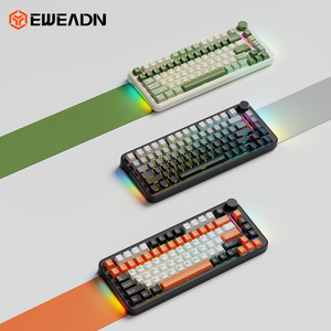 EWEADN T75 75% Wireless Mechanical <strong>Keyboard</strong> Tri Mode <strong>Bluetooth</strong> 2.4G USB C Wired RGB Backlit Blue Switch Compact - Product Image 1