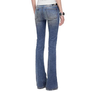 Pantalones Vaqueros Clásicos de Corte Ajustado para Mujer, Cintura Alta, Estilo Casual para Todas las Temporadas - Fabricante, Proveedor, Mayorista - Product Image 2