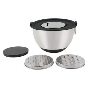 Juego de cuencos con tapas con 3 accesorios de rallador, base de silicona antideslizante - Product Image 2