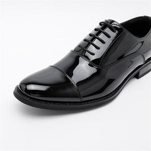 Chaussures Oxford pour hommes de style britannique de haute qualité, en cuir véritable, à enfiler, pour le bureau, les occasions formelles, les mariages - Product Image 6