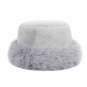 Chapeaux d'hiver en fourrure douce et chaude pour femmes, chapeaux seau de luxe pour femmes, vente en gros - Product Image 1