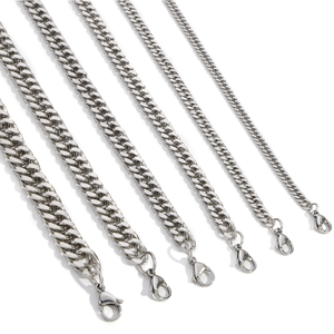 18 Ayar Altın Kaplama Paslanmaz Çelik Geleneksel Klasik Küba Zinciri Kolye 6MM 24 İnç Trend Halat Zinciri Düğünler İçin Kadın Erkek - Product Image 2