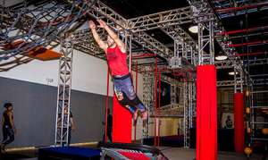 Terrain de jeu intérieur <span class=keywords><strong>ninja</strong></span> taille personnalisée <span class=keywords><strong>ninja</strong></span> <span class=keywords><strong>warrior</strong></span> course d'obstacles pour enfants slackline - Product Image 5