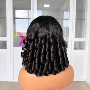 Perruque Lace Front Cheveux Humains Ondulés <span class=keywords><strong>20</strong></span> Pouces 13x4 HD Transparente Sans Colle Pré-Pluckée Cheveux de Bébé Ligne de Cheveux Naturelle pour Femmes Noires - Product Image 1