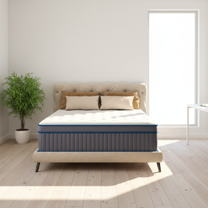 Colchón King Size de Compresión para Dormitorio Escolar, Diseño Moderno, con Base Rígida y Resortes Ensacados de Fibra de Vidrio, Suministro Estable - Product Image 2