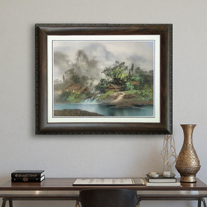 Handmade Trương Gia Giới <span class=keywords><strong>Avatar</strong></span> nông thôn sông phong cảnh tường nghệ thuật bằng đá Sa Thạch Sơn với vải cho trang trí nội thất và trang trí tác phẩm nghệ thuật - Product Image 4