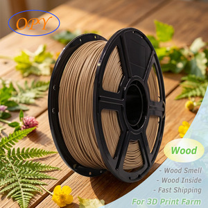Filament d'imprimante 3D Opy 1 kg 1,75 mm PLA Wood, couleurs claires et foncées, plastique bois avec <span class=keywords><strong>poudre</strong></span> de bois véritable à l'intérieur - Product Image 1