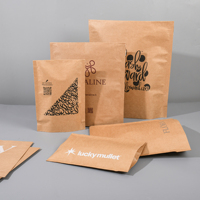 Sacs en papier recyclé avec logo imprimé personnalisé, enveloppes en papier kraft adhésives, enveloppes extensibles pour l'emballage des vêtements