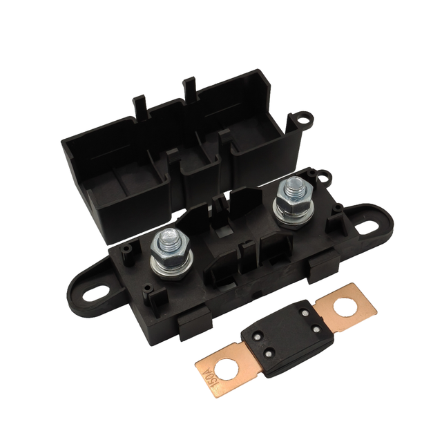 Direct Factory Bolt Plastic Mega Fuse 200A 250A 300A 60V 33KA Breaking Capacity Wall Mount Holder Box for Automotive Solar