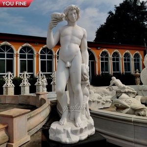 Scultura a grandezza naturale di Diogeni e il suo cane in marmo YOUFINE per giardini esterni, musei e decorazioni in stile greco antico - Product Image 3