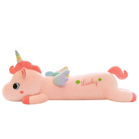 Vente en gros de peluche licorne Kawaii de 70cm Jouets en peluche doux Lucky Angel licorne Plushie Pillow Cute Home Decoration Hot Sal