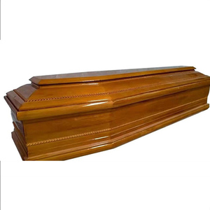Caixão de Madeira para Adultos em Paulownia, Carvalho e Pinheiro, Acabamento Sólido com Verniz de 5 Camadas, 1920*650*580mm, Estilo Europeu e Americano, Ecológico - Product Image 4