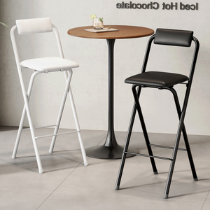 <span class=keywords><strong>Bar</strong></span> phân có thể gập lại kim loại da truy cập Bắc Âu Nhà Bếp Hiện Đại Đồ nội thất bằng gỗ cao phân màu đen sang trọng gấp ghế thanh - Product Image 2