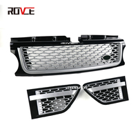 ROVCE offre spéciale calandre de pare-chocs avant et couvercle de ventilation latérale noir argent argent pour Land Rover Range Rover Sport L320 2010-2013
