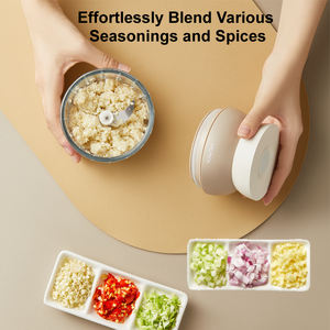 Mini hachoir à <span class=keywords><strong>légumes</strong></span> <span class=keywords><strong>électrique</strong></span> multifonctionnel portable haute puissance USB rechargeable <span class=keywords><strong>pour</strong></span> la maison, la maison et l'extérieur. - Product Image 6