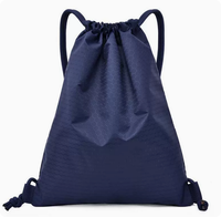 Sac à dos de sport en polyester et nylon personnalisé avec logo imprimé, sac à cordon promotionnel pour la vie quotidienne