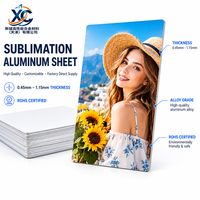 Süblimasyon Alüminyum Levha 0.45mm-1.15mm Kalınlık RoHS Sertifikalı A3 A4 A5 HD Beyaz Kaplamalı Fotoğraf Paneli Boşlukları Fabrikadan Doğrudan