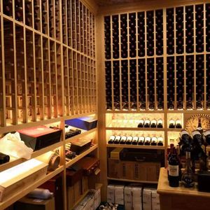 Customize Modular Solid Wood <strong>Wine</strong> Cellar <strong>Cabinet</strong> Retro <strong>Wine</strong> Rack for <strong>Wine</strong> Collection - Product Image 6