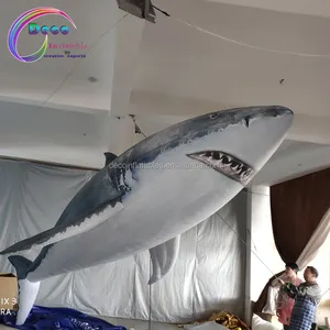 New design giant advertising inflatable shark, shark helium balloon for event