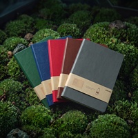 Carnet en cuir RPET à couverture rigide SIDAIXUE, journal personnalisé de qualité supérieure avec sangle élastique