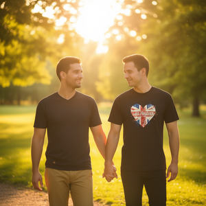 T-shirt unisexe pour adultes, à manches courtes, col rond, impression numérique, promotionnel, You And I Love Are Gonna Live Forever - Product Image 3