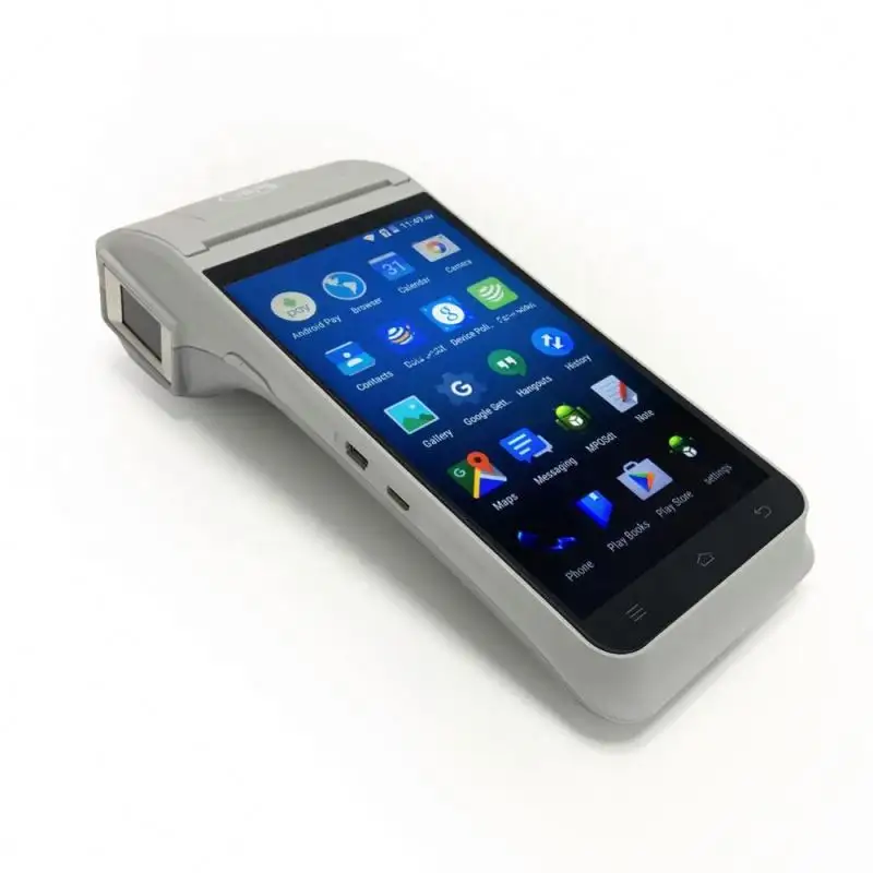 Imprimante de point de vente portable de 5.5 pouces avec 4G Wifi Bluetooth NFC imprimante caméra empreinte digitale
