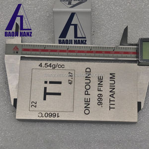 Prix de la plaque de titane CP en lingot de titane de 1 kg (1 livre) à 99 % - Product Image 1