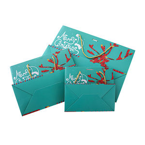 Bolsas de Regalo de Papel de Arte de Lujo Hechas a Mano con Asas de Cuerda de Algodón para Fiestas Navideñas - Diseño Novedoso a Bajo Precio - Product Image 6