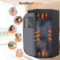 Ruang Sauna Uap Portabel Akrilik Tahan Air Modern untuk Penggunaan Dalam/Luar Ruangan, Desain Ramah Lingkungan untuk Apartemen dan Vila, Mudah Dipasang