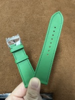 Bracelets de montre en cuir véritable Swift cuir de vachette français remplacement pour montres Apple montres générales Logo Style personnalisé