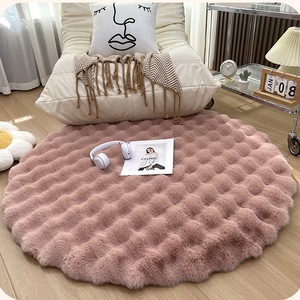 2025 nuova coperta del comodino della camera da letto di coniglio <span class=keywords><strong>in</strong></span> peluche con bolle di pile tappetino per finestre del divano <span class=keywords><strong>tappeto</strong></span> per il centro di casa tappeti da soggiorno - Product Image 5