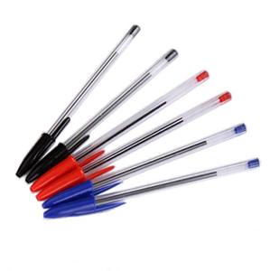 Factory Wholesale Cheap Simple Red Blue Black Plastic Ballpoint <b>Pen</b> 1.0Mm Custom Logo - Product Image 3