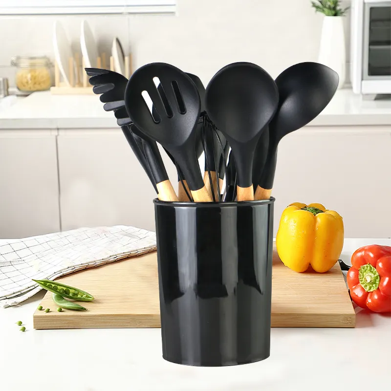 Hot selling Silicone Kitchen Accessories Cooking utensils set utensils de cocina Gadgets Silicone Kitchen Utensils set