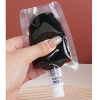 En stock – Pochettes souples en plastique de 50 ml avec bec verseur, résistantes à l'humidité, pour jus et eau, emballage transparent avec buse