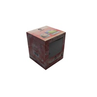 Vente en gros de boîte d'emballage électronique en carton en papier d'art imprimé avec logo personnalisé avec fenêtre transparente, couvercle et fond en carton
